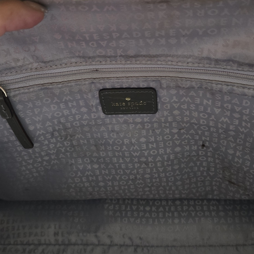 Kate Spade Knightsbridge Graphite Croc-Embossed Tote - Picture 7 of 13